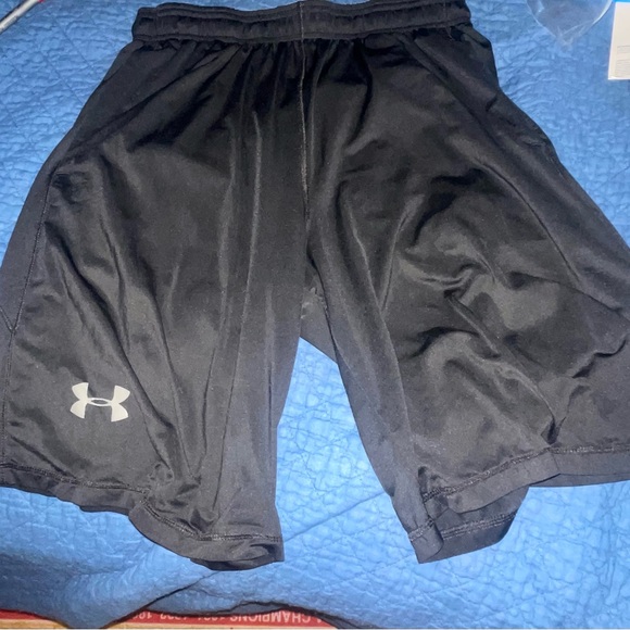 Under Armour Other - Under Armour HeatGear Black Shorts with White Logo